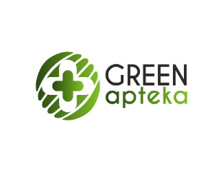 Projekt graficzny logo dla firmy online green apteka